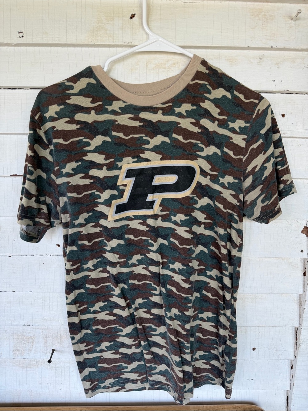 Camo Graphic Men's T-Shirt - Green/Brown